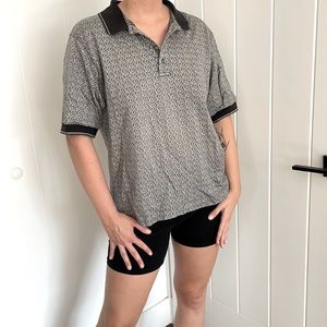 Vintage black and white Nike collared shirt